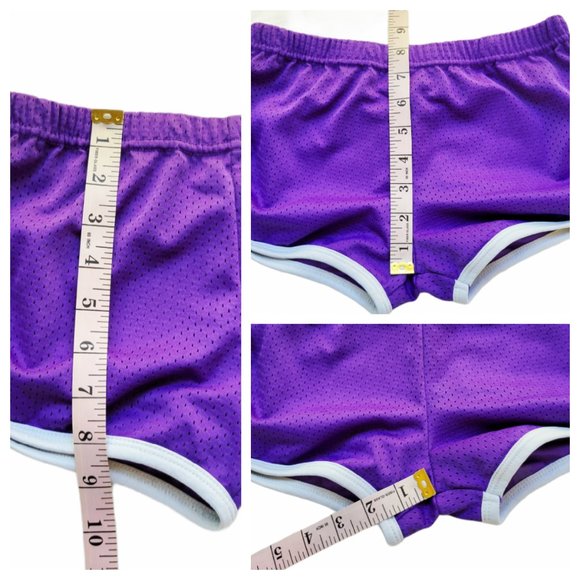 Exist Purple Shorts Sexy Sporty Elastic Waist Jogger Booty Shorts - Picture 9 of 11